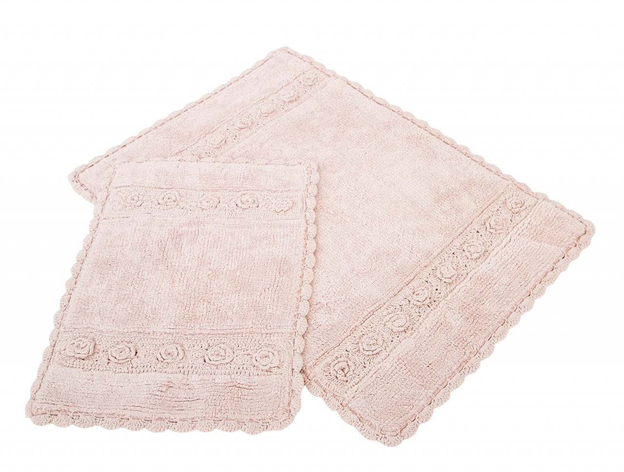 

Набор ковриков Irya - Waltz pembe розовый 60*90+40*60