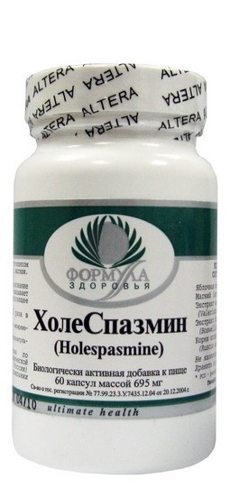 

Натуральная добавка Archon Vitamin Corporation ХолеСпазмин 60 капсул (4995-6)