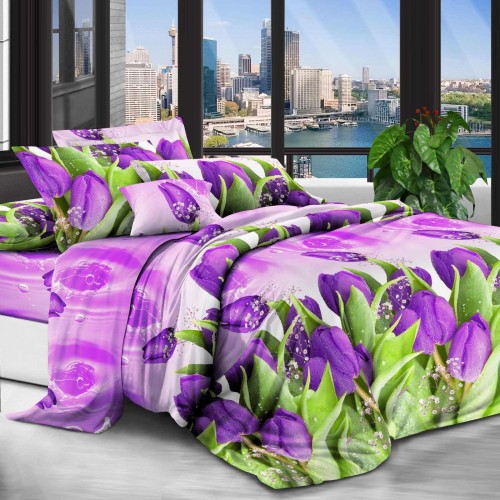

Комплект постельного белья бязь Tulips ТМ Крис-Пол