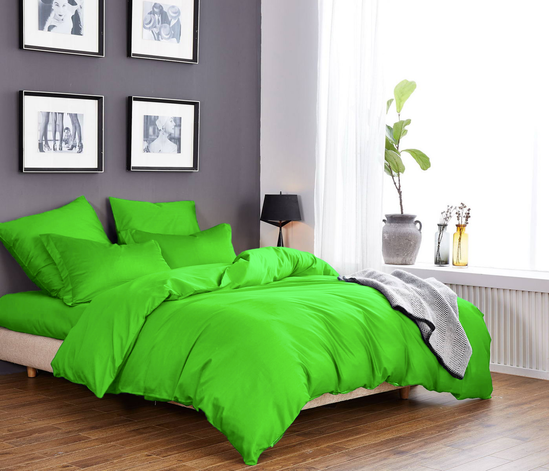 

Комплект постельного белья CottonTwill 1-спальный 150х220 см Сатин Solid Colors Салатовый (К015-2)