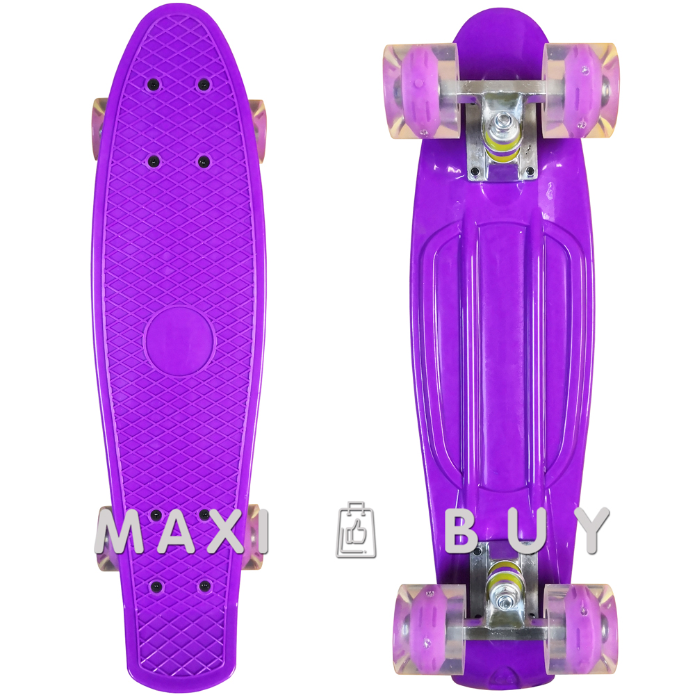 

Скейт пенни борд SkateX Penny MixColor фиолетовый 22"