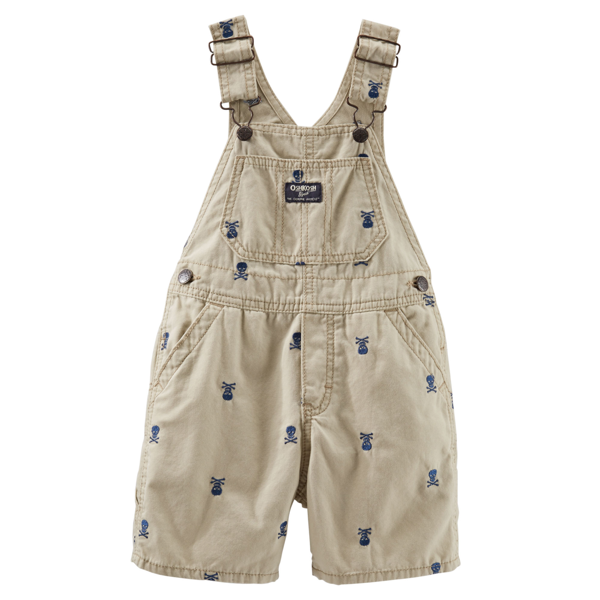 

Котоновый комбинезон шорты Oshkosh skulls Серый (4T/98-105) (651)