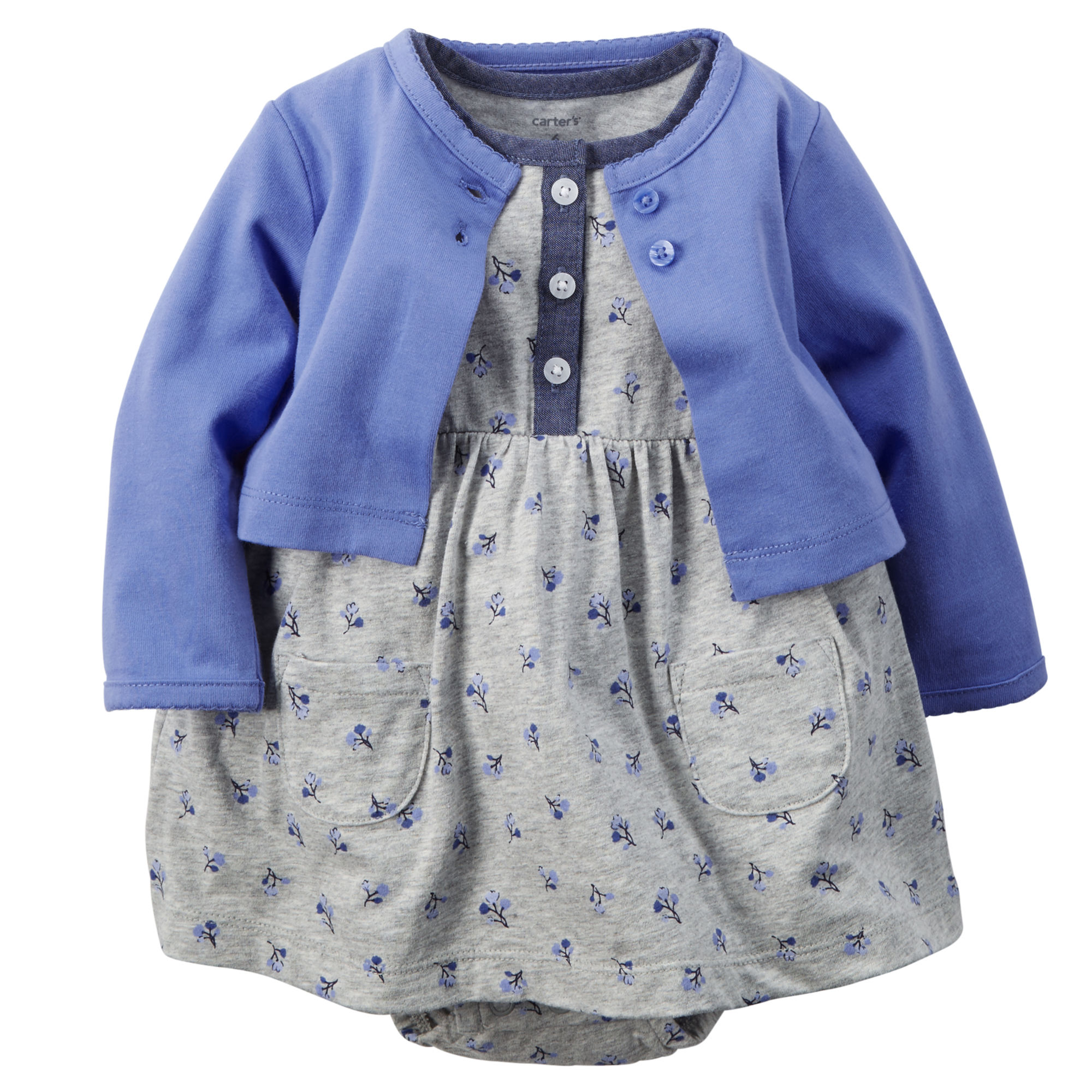 

Платье-боди и кардиган Carters Голубой (18M/78-83) (592)