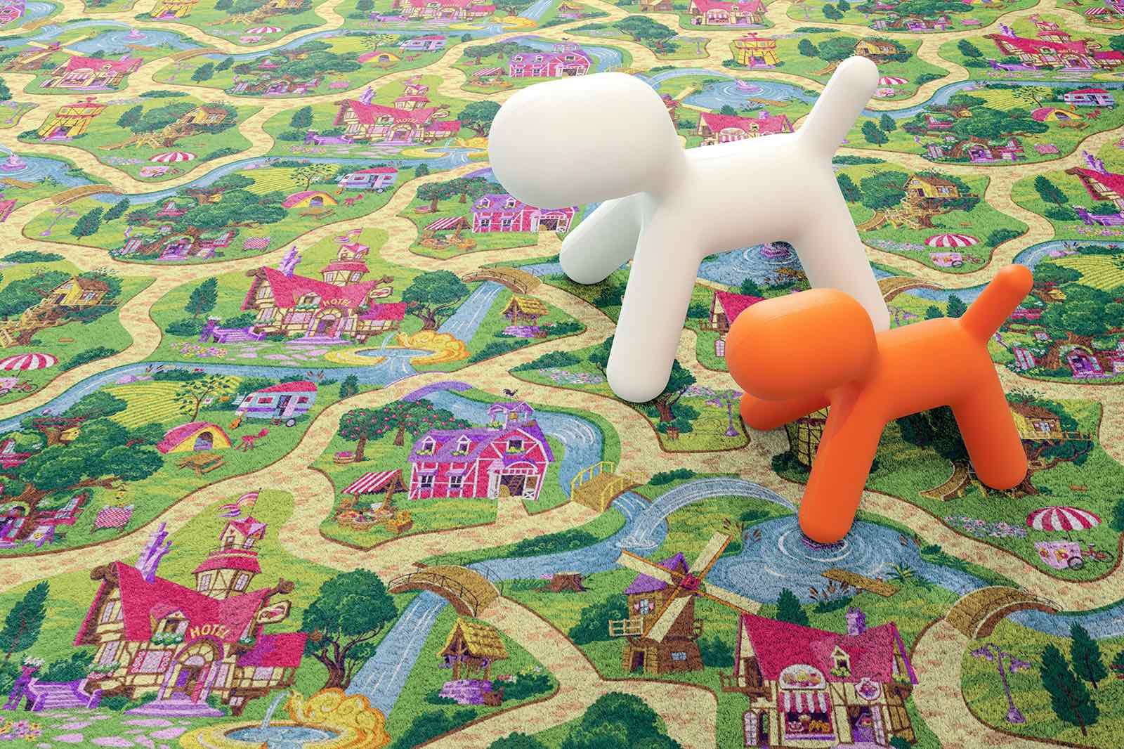 

Дитячий ковролін Associated Weavers CANDY TOWN Зелений 5м (59465v)