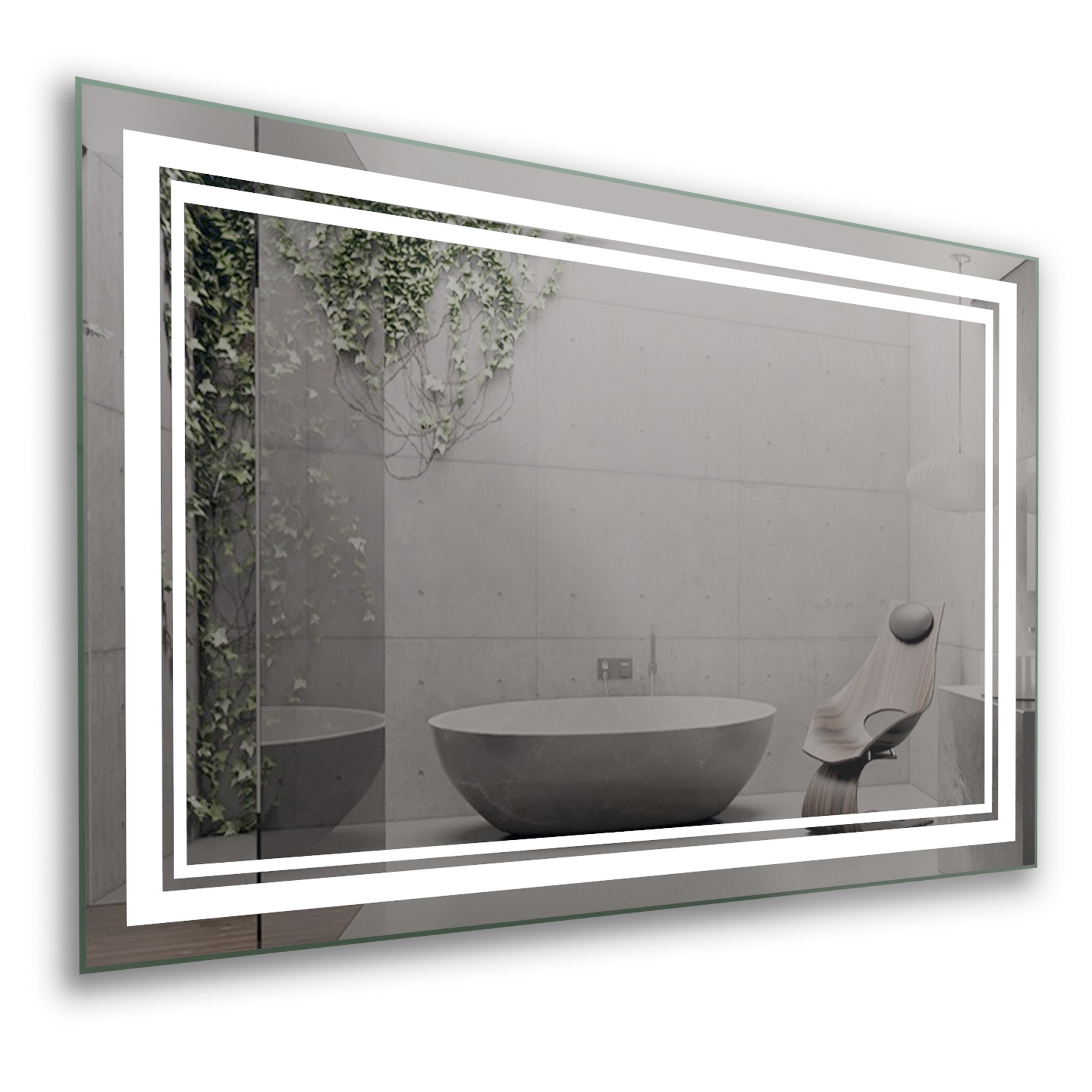 

Зеркало в ванную с LED-подсветкой StudioGlass MELVIN 80х50 см