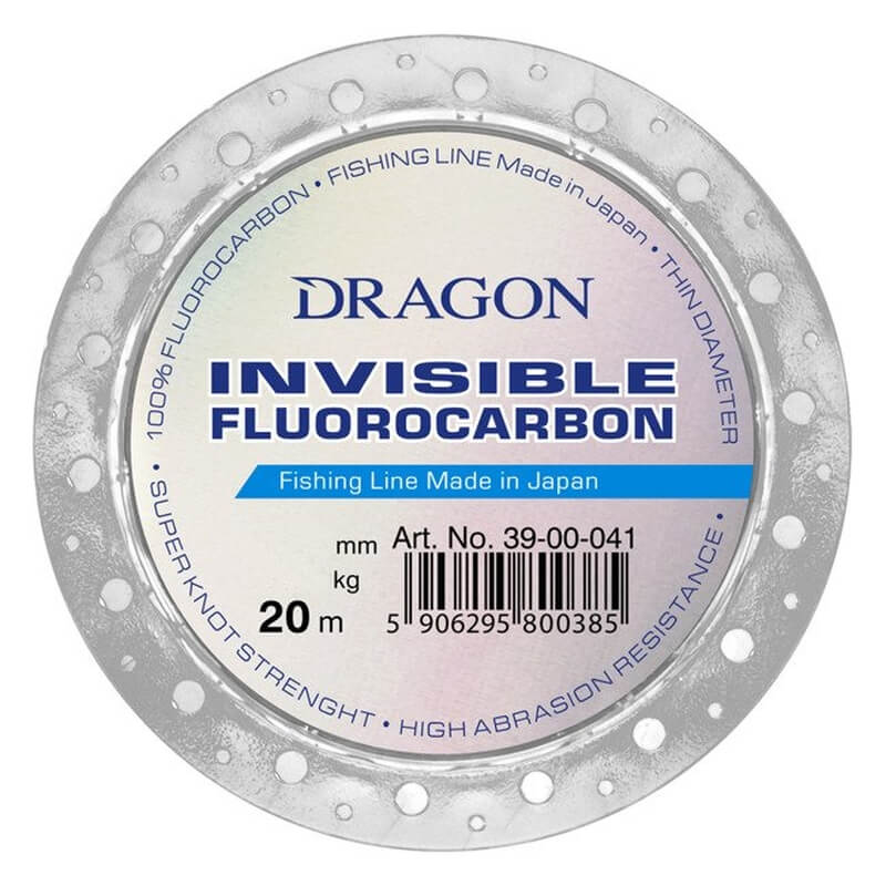 

Леска Dragon Invisible Fluorocarbon 20 м 0.50 мм 12.70 кг (TPO-39-00-050)