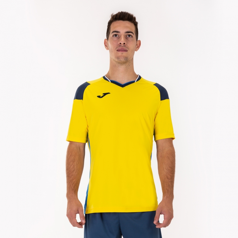 

Футболка JOMA t-shirt crew iii yellow-navy-royal s/s S (101269.907)