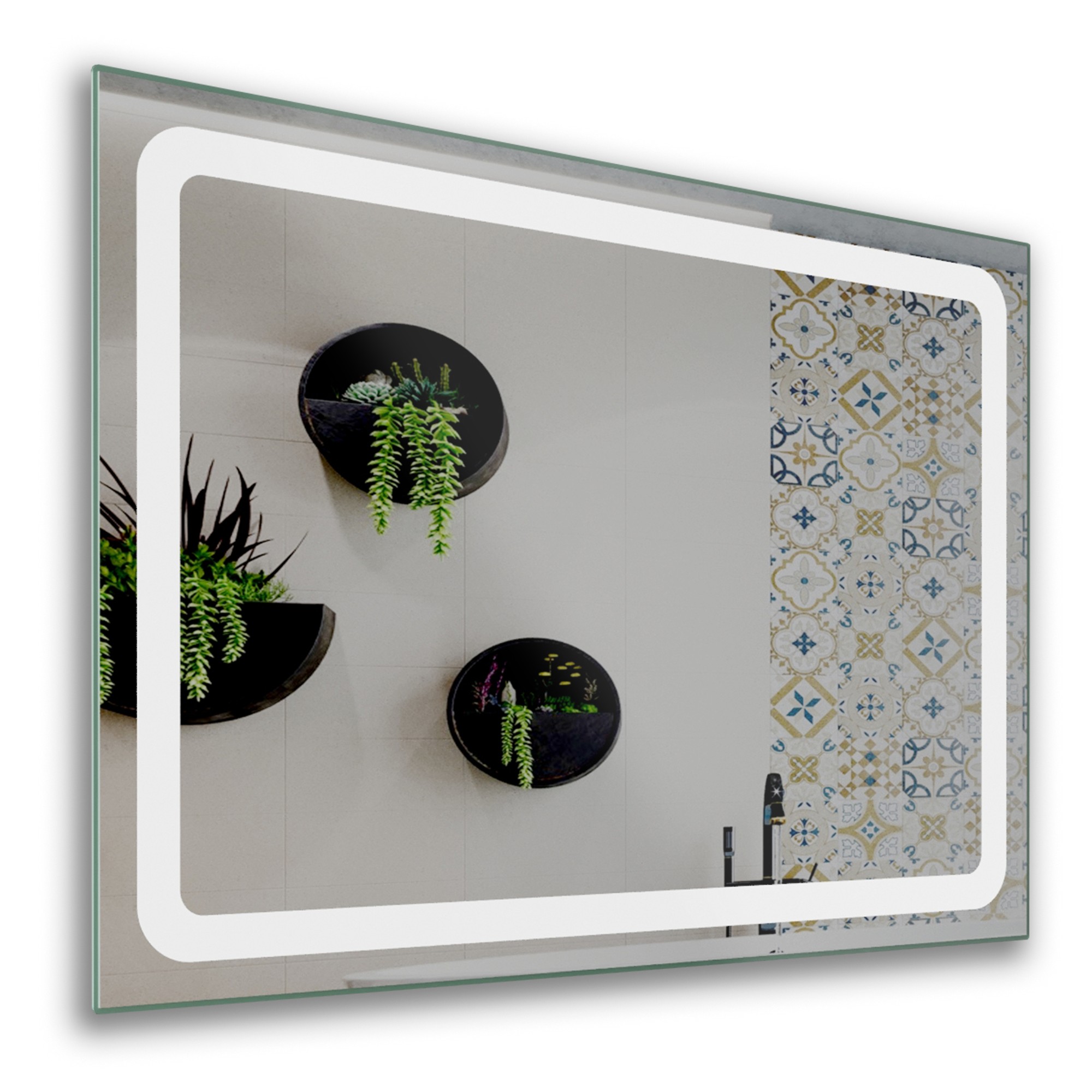 

Зеркало в ванную с LED-подсветкой StudioGlass GARDA 100х70 см