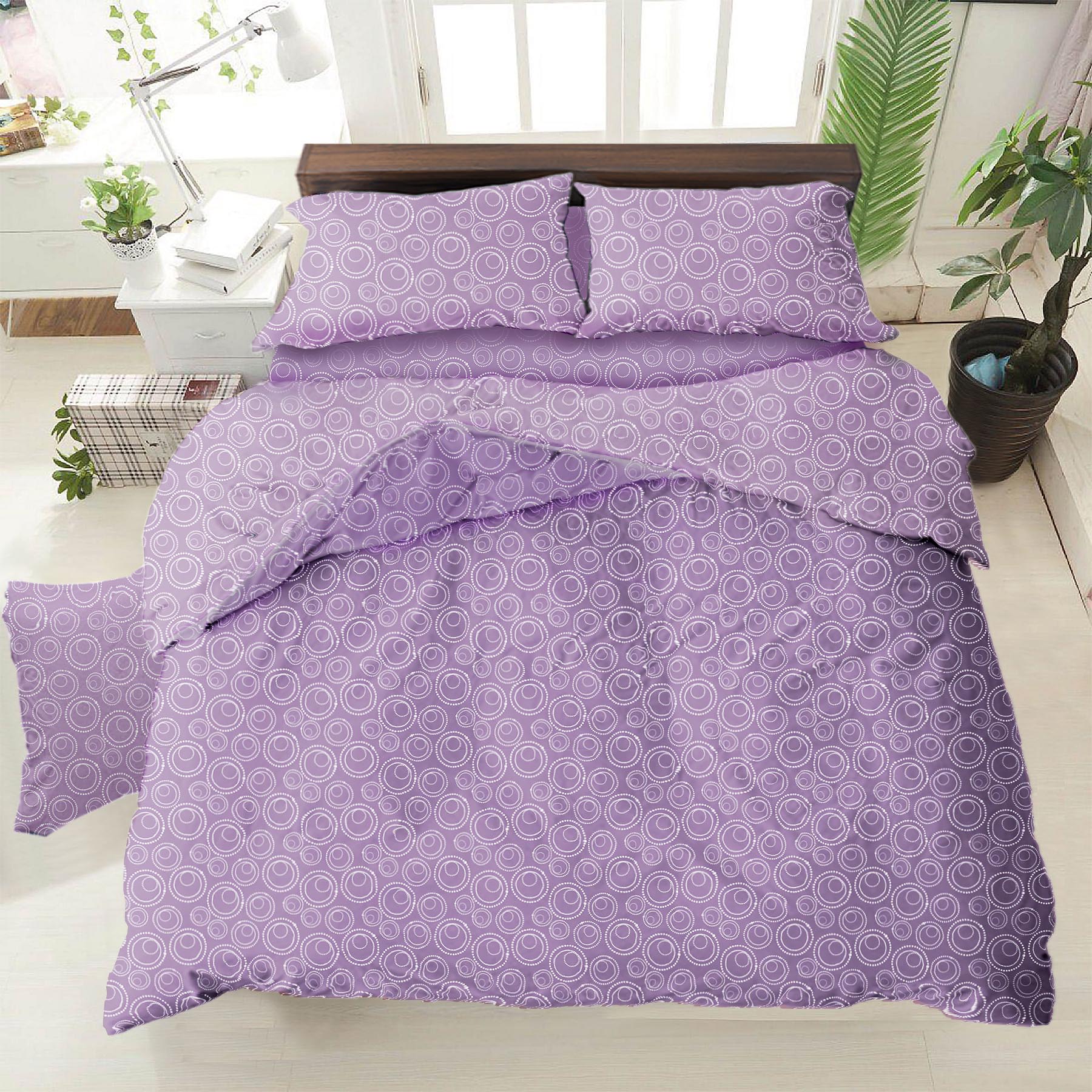 

Комплект постельного белья Zastelli Бязь Bubble Lavander односпальное