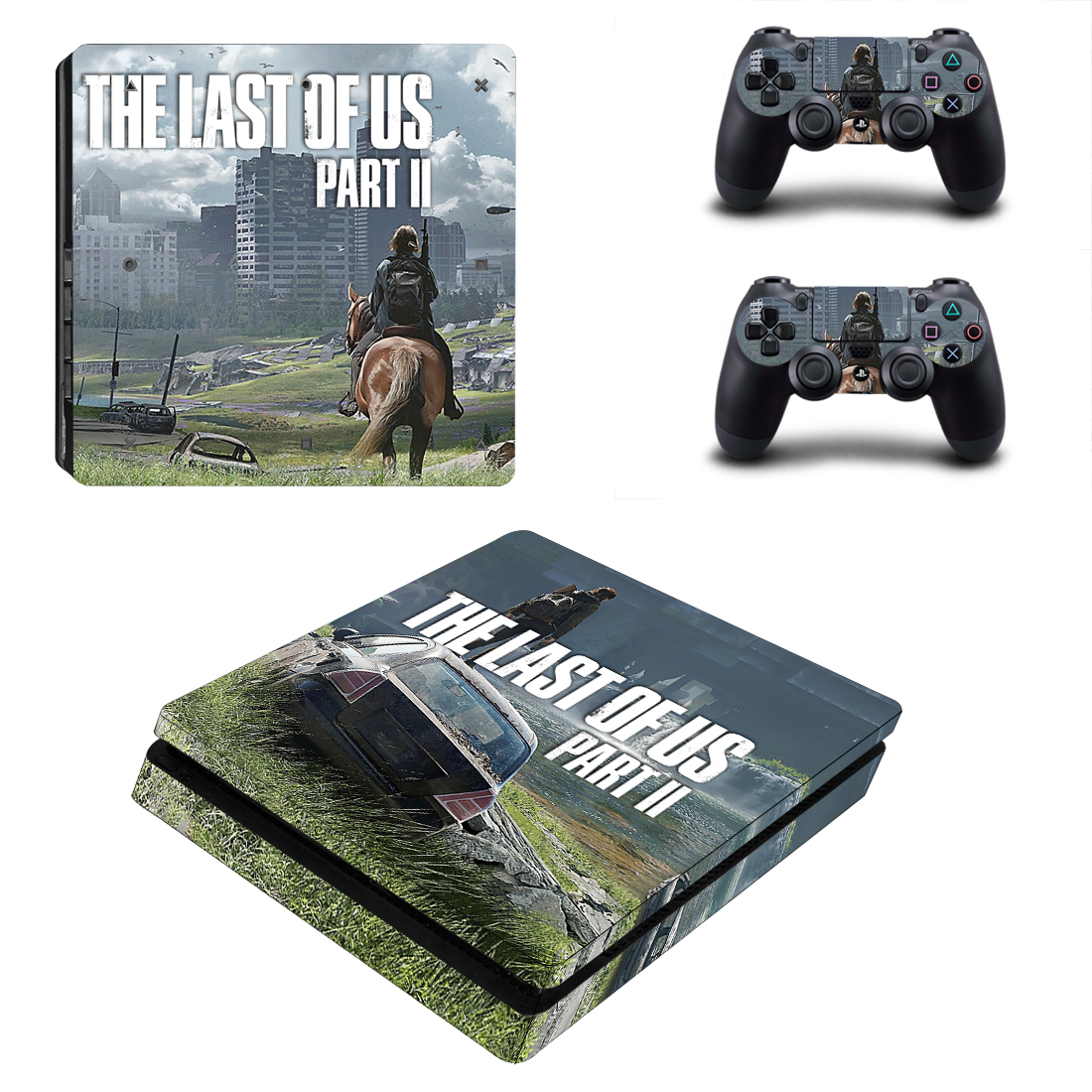 

Виниловые наклейки на PS4 SLIM и Dualshock Last of Us 2 Sony PlayStation 4 Slim Custom Skin Playsole Vinyls (PV2013)