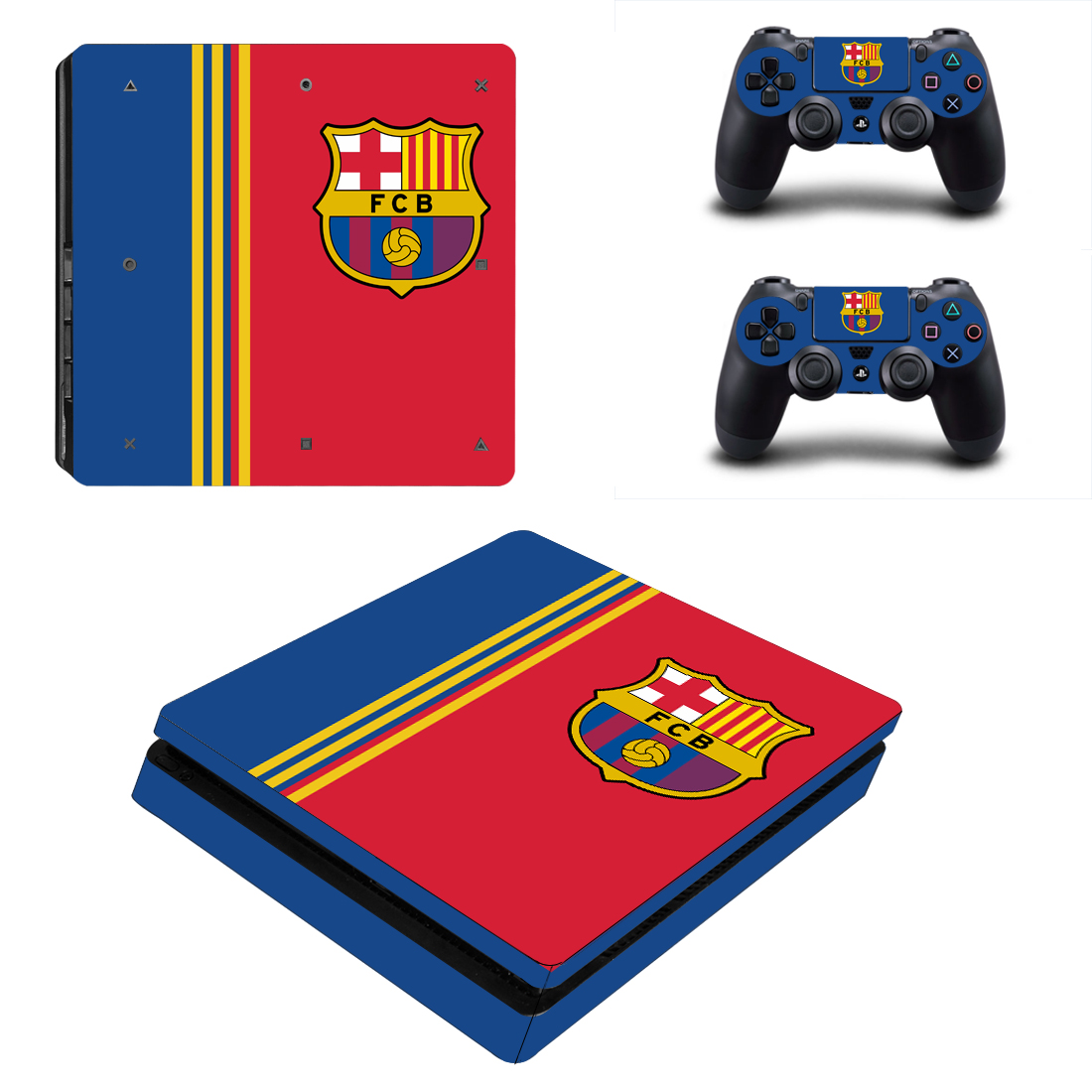 

Виниловые наклейки на PS4 SLIM и Dualshock Barcelona Sony PlayStation 4 Slim Custom Skin Playsole Vinyls (PV2016)
