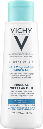 Акція на Мицеллярное молочко Vichy Purete Thermale для сухой кожи лица и глаз 200 мл (3337875675024) від Rozetka UA