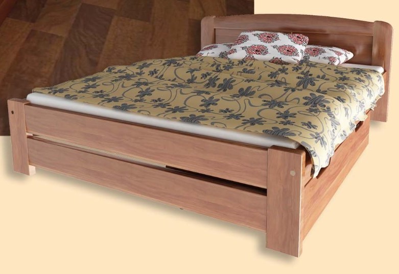 

Кровать Лира-4 Темп-Мебель Выдвижные ящики Ольха массив 80x190 см R0141-0437