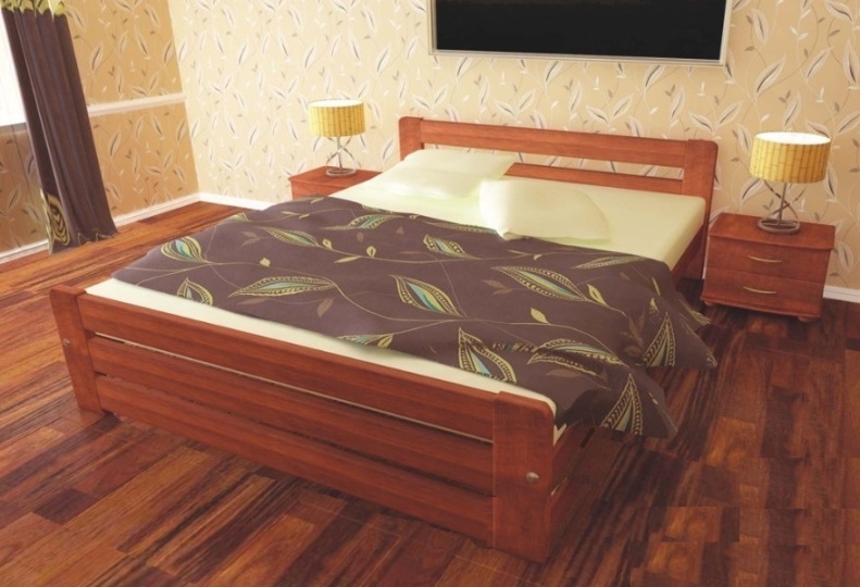 

Кровать Тема-3 Темп-Мебель Выдвижные ящики Ольха массив 140x200 см R0141-0326