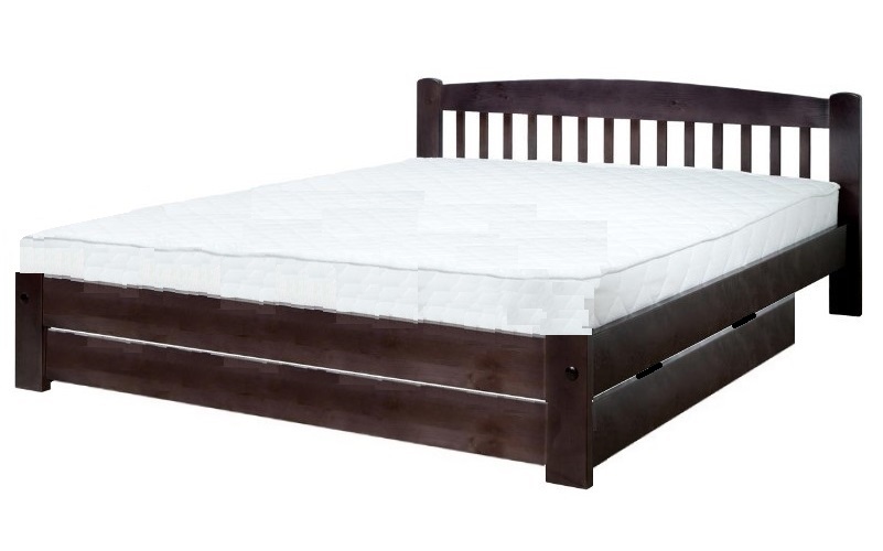 

Кровать Ретро-4 Темп-Мебель Выдвижные ящики Ольха массив 160x200 см R0141-0698