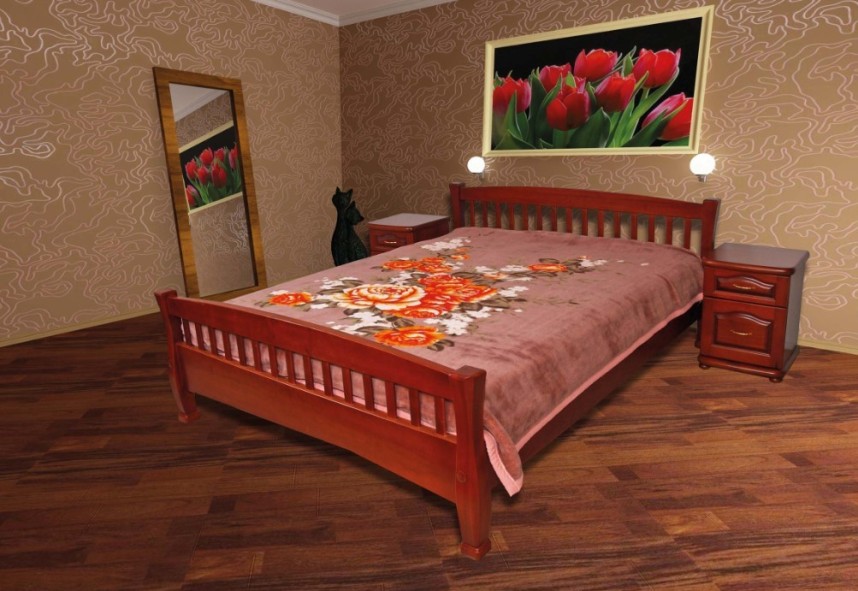 

Кровать Верона Темп-Мебель Ольха массив 180x190 см R0141-0139
