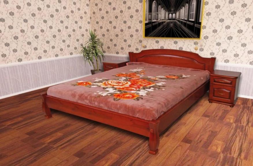 

Кровать Лагуна-4 Темп-Мебель Без ниши Ольха массив 160x190 см R0141-0287