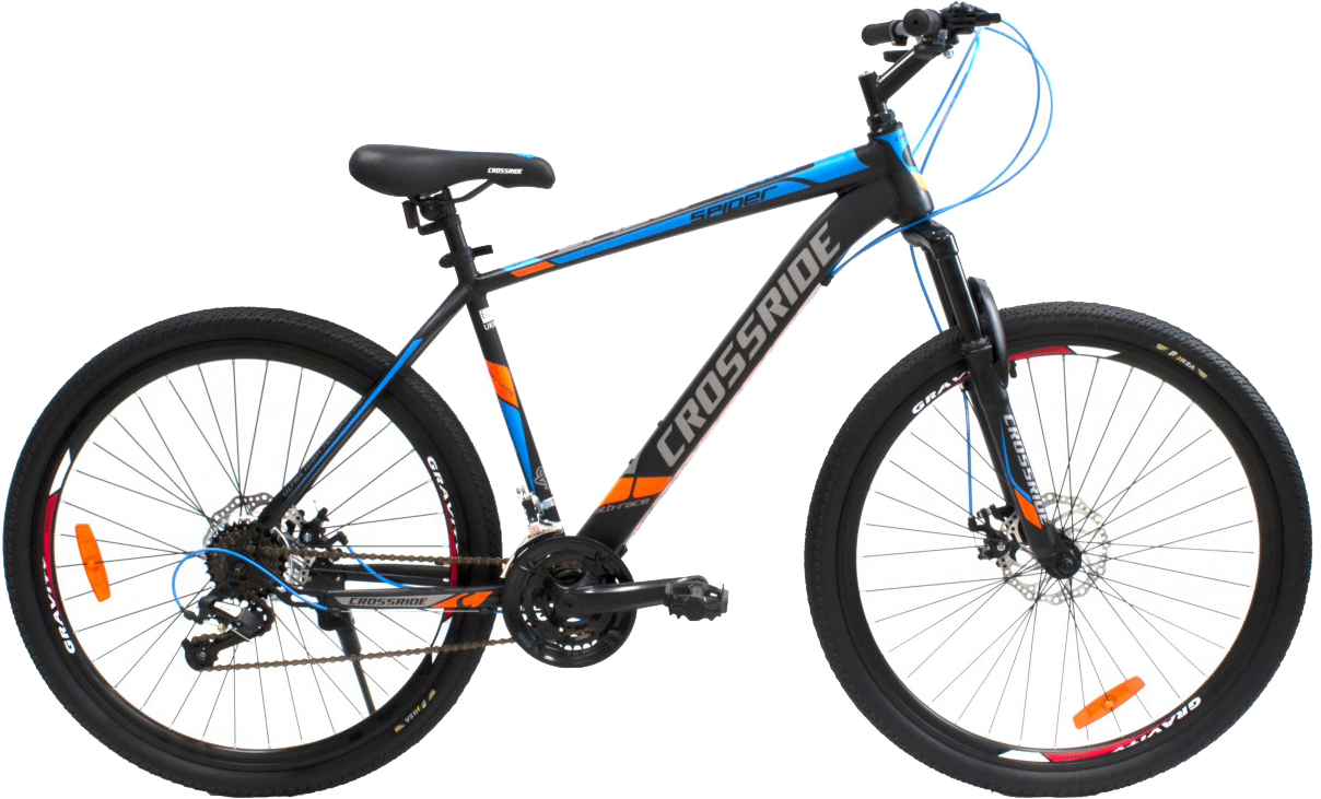 

Велосипед Crossride Spider 27.5" 17" 2021 Черно-синий (01961)