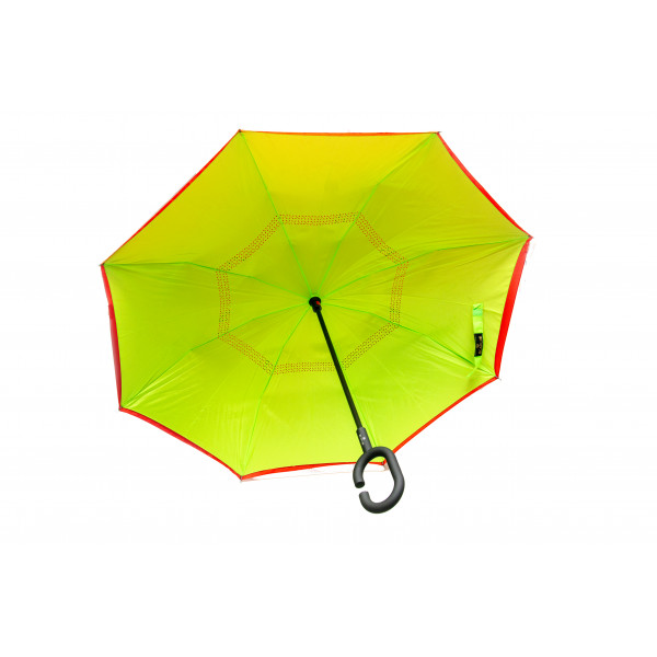 

Зонт обратного сложения Up-Brella красный с салатовым - 5505196