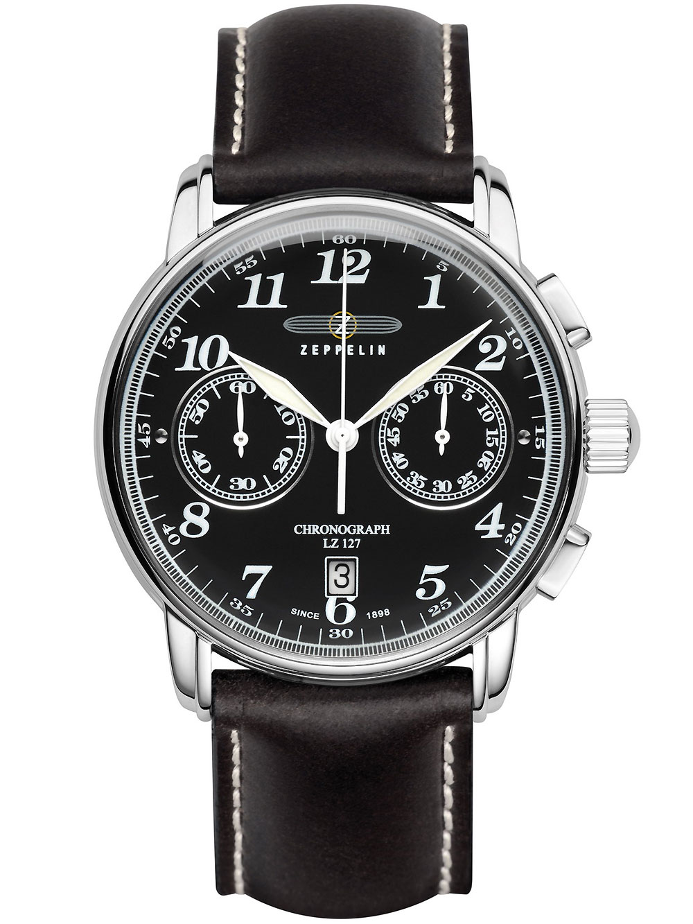 

Часы Zeppelin 7678-2 LZ127 Graf Zeppelin Chronograph schwarz 42mm 10 ATM