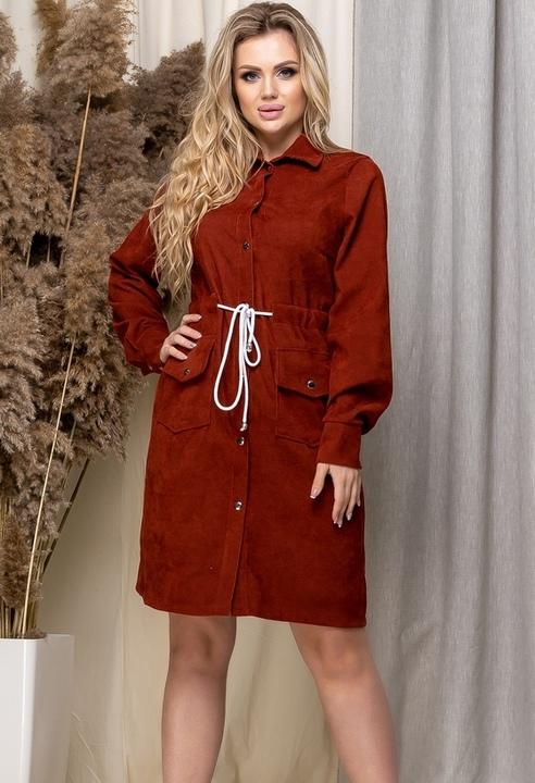 

Платье G&M k-65339 54 Размер цвет кирпичный