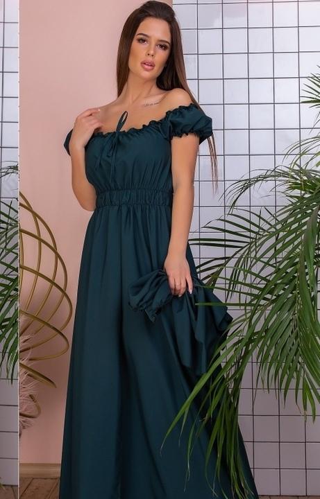 

Платье G&M k-64556 универсальный 42-46 Размер цвет бутылка