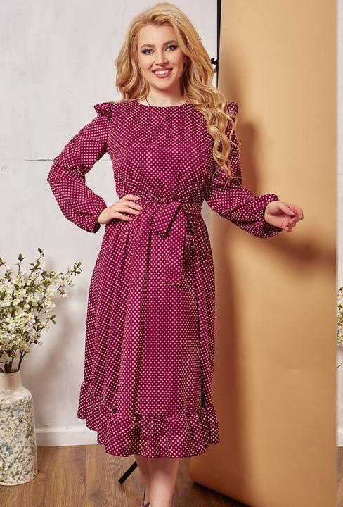 

Платье G&M k-65407 - Размер цвет бордовый, Платье G&M k-65407 54-56 Размер цвет бордовый