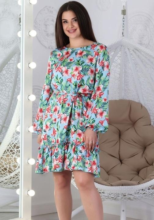 

Платье G&M k-65010 - Размер цвет голубой, Платье G&M k-65010 46-48 Размер цвет голубой