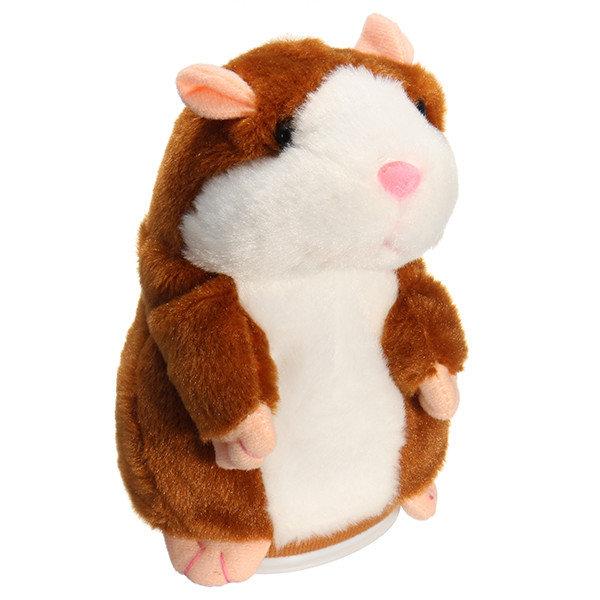 

Интерактивная игрушка говорящий хомяк повторюшка коричневый (RZ300)
