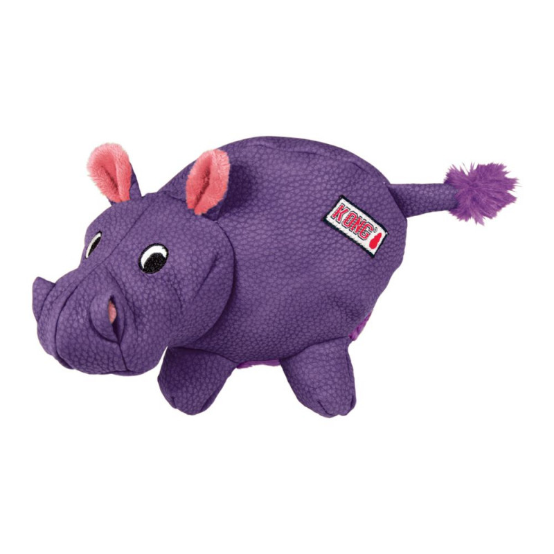 

KONG Phatz RPA21E Игрушка для собак "Бегемот" M 20 см фиолетовый