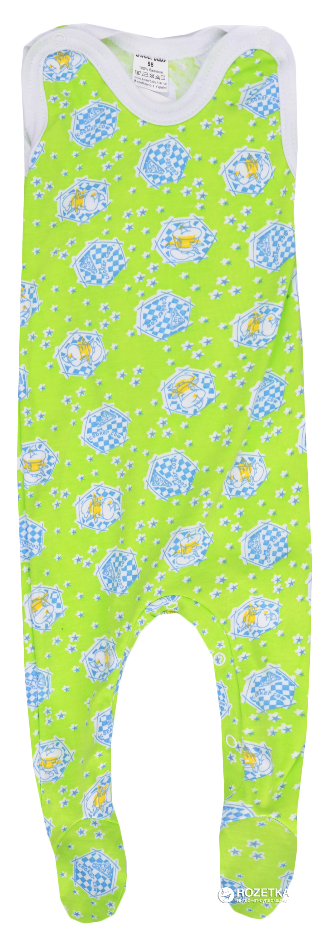 

Ползунки Sweet baby 013.496.1 Коровки 56 см Салатовые