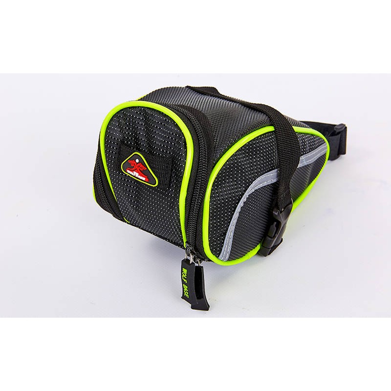 

Сумка на раму велосипеда PlayGame TQ-2599 (PL, р-р 9,5x10,5x19см, черный-салатовый), код: TQ-2599-S52