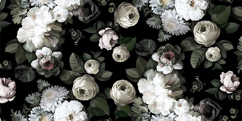 

Фотообои ArtSide Винтажные пионы (220620189) Изморозь