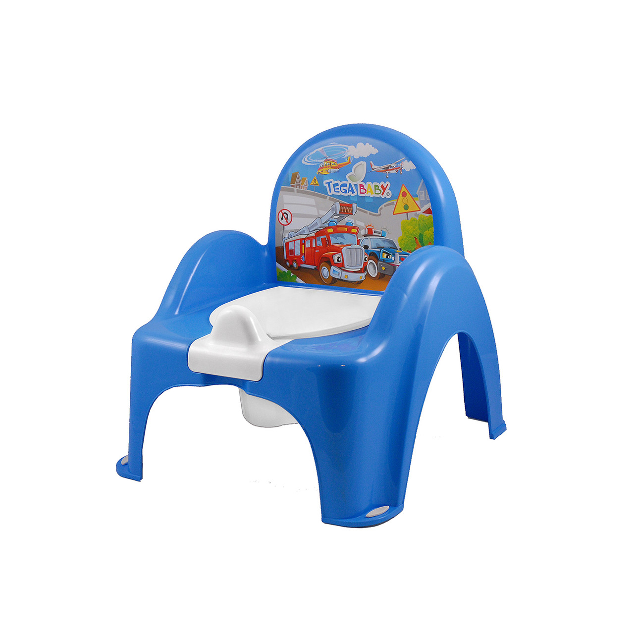 

Горшок-стульчик Tega baby музыкальный голубой PO-053-120