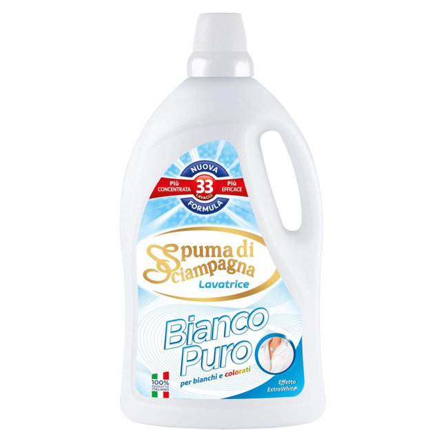 

Гель для стирки универсальный Spuma Di Sciampagna Bianco Puro эффект Extra-White 2.76 л