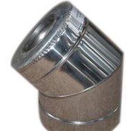 

Дымоход Колено термо 45 ø130/230 Fire Work Нержавеющая сталь/Нержавеющая сталь AISI 321 0.8мм утепленный