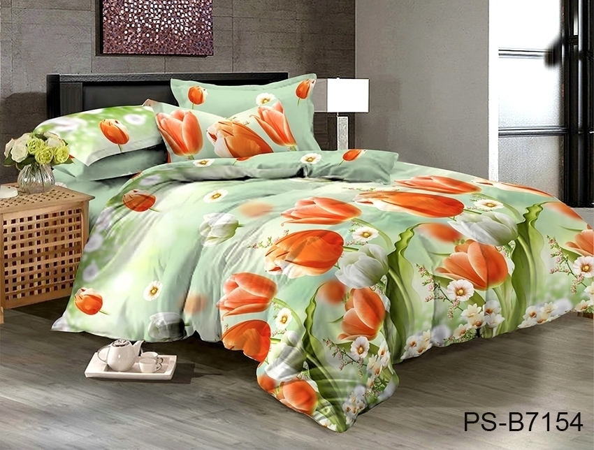 

Комплект постельного белья PS-B7154 ТМ TAG 150x215 см Салатовый