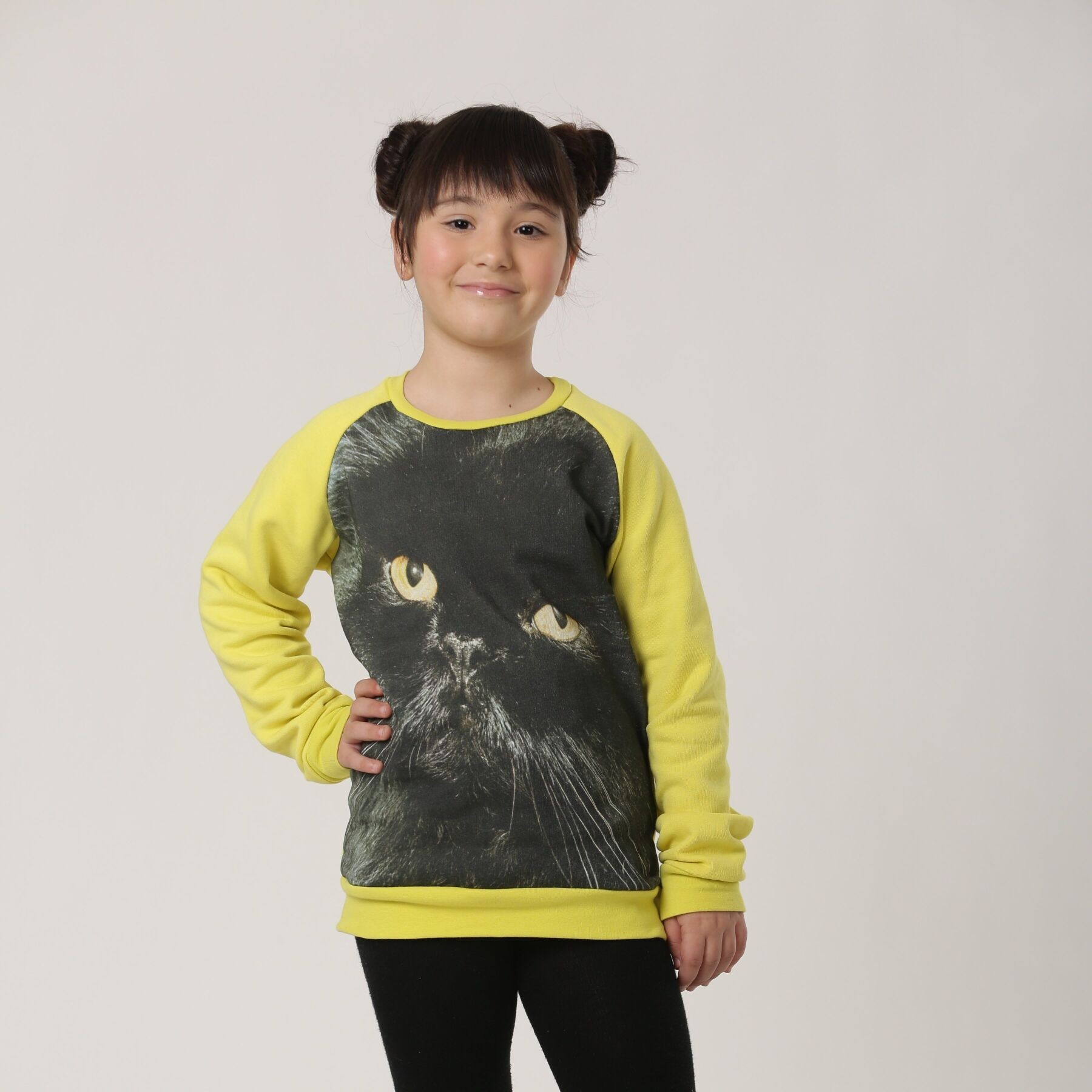 

Свитшот Charivni Черный котик 134-140 см Желтый (sv-black-cat134)