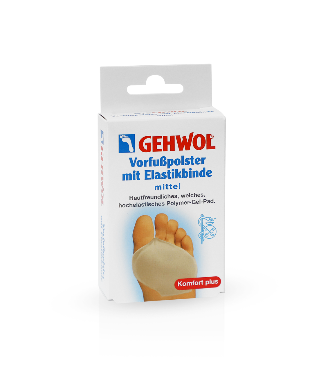 

Защитная подушка под плюсну из гель-полимера и эластичной ткани Gehwol Vorfuspolster mit Elastikbinde, средний размер (1*26814)