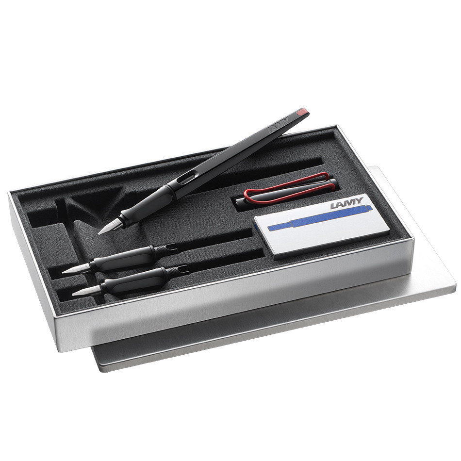 

Подарочный набор для каллиграфии Lamy Joy Calligraphy Gift Set черный колпачек, красная клипса