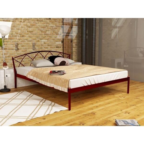

Кровать Jasmine Elegance-1 Метакам 140х200 см. Красный лак