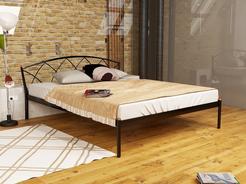 

Кровать Jasmine Elegance-1 Метакам 140х200 см. Черный