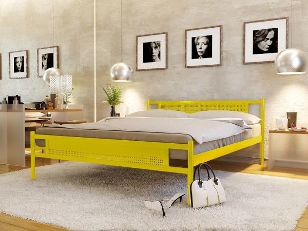 

Кровать Fly New-2 Метакам 160х190 см. Желтый