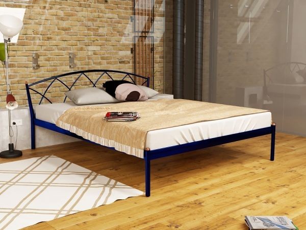 

Кровать Jasmine Elegance-1 Метакам односпальная 80х190 см. Синий