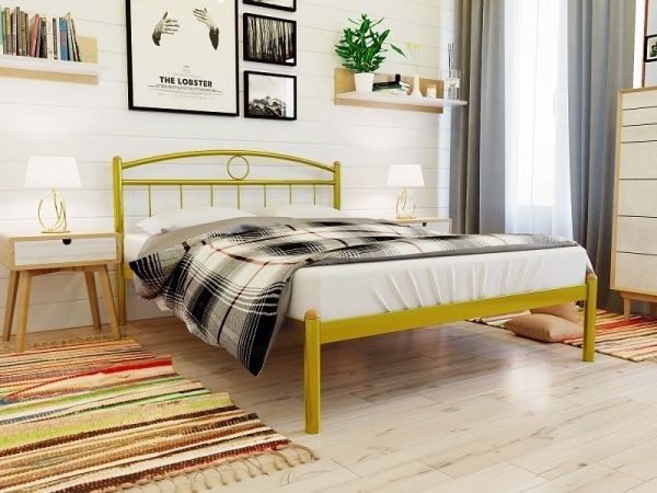 

Кровать Inga Метакам 120х200 см. Золото