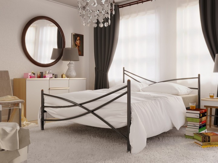 

Кровать Liana-2 Prestige Метакам 180х200 см. Черный