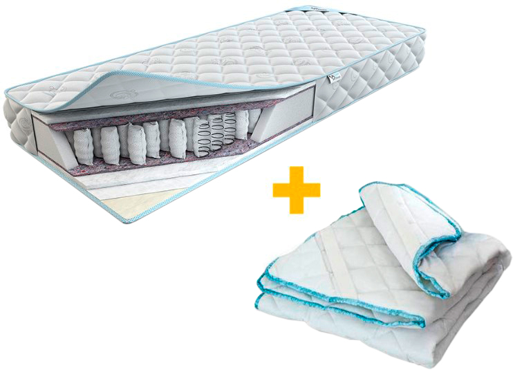 

Матрас Sweet Sleep Eco night Мелодия 120x190 см + Наматрасник Sweet Sleep Eco night Blues 120x190 см