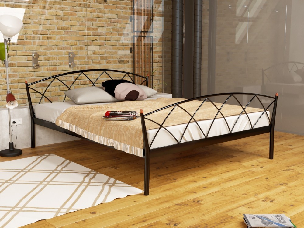 

Кровать Jasmine Elegance-2 Метакам 140х200 см. Коричневый
