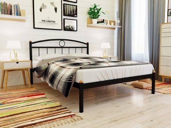 

Кровать Inga Метакам 160х190 см. Черный