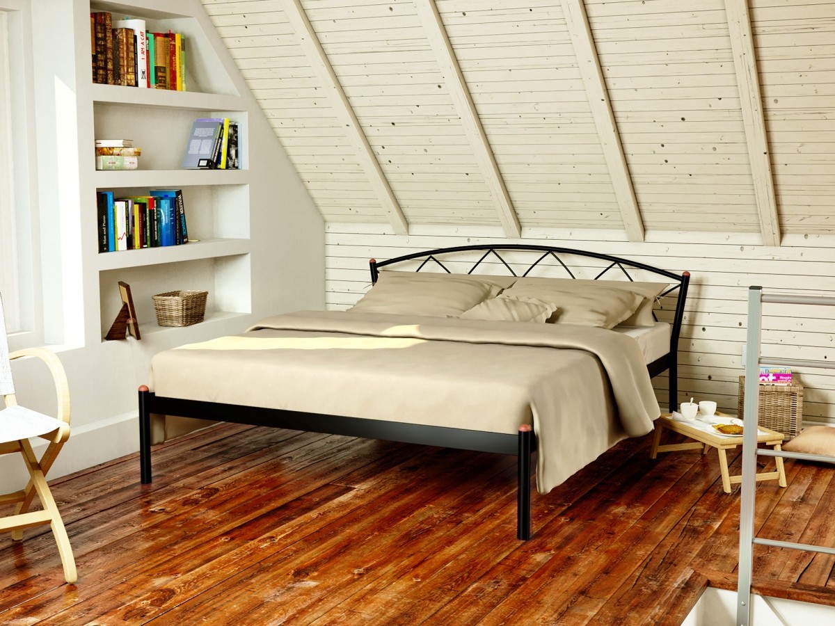 

Кровать Jasmine-1 Метакам 180х200 см. Черный